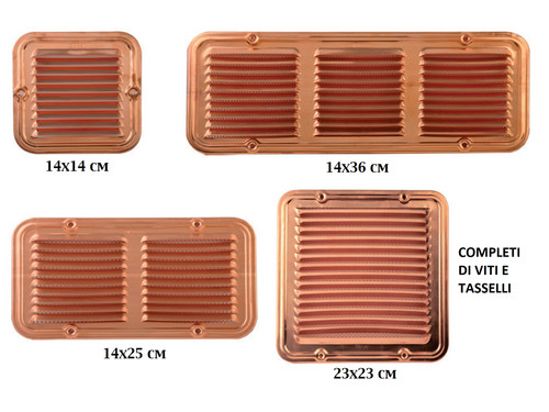 Griglie ventilazione in - griglie, di