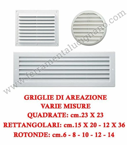 Griglie aerazione abs - aerazione,